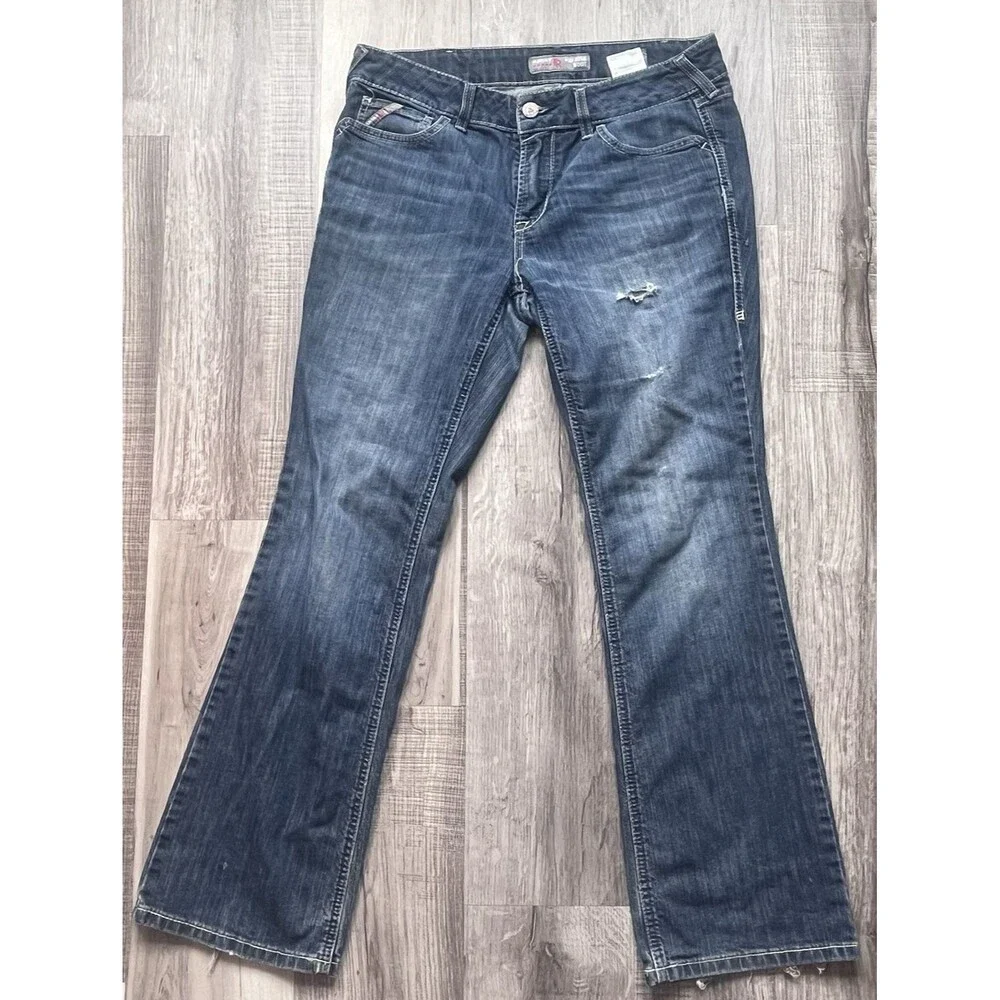 Ariat FR Mid Rise Boot Cut Jeans Women 30S USA Flame Resistant Work Western CAT2